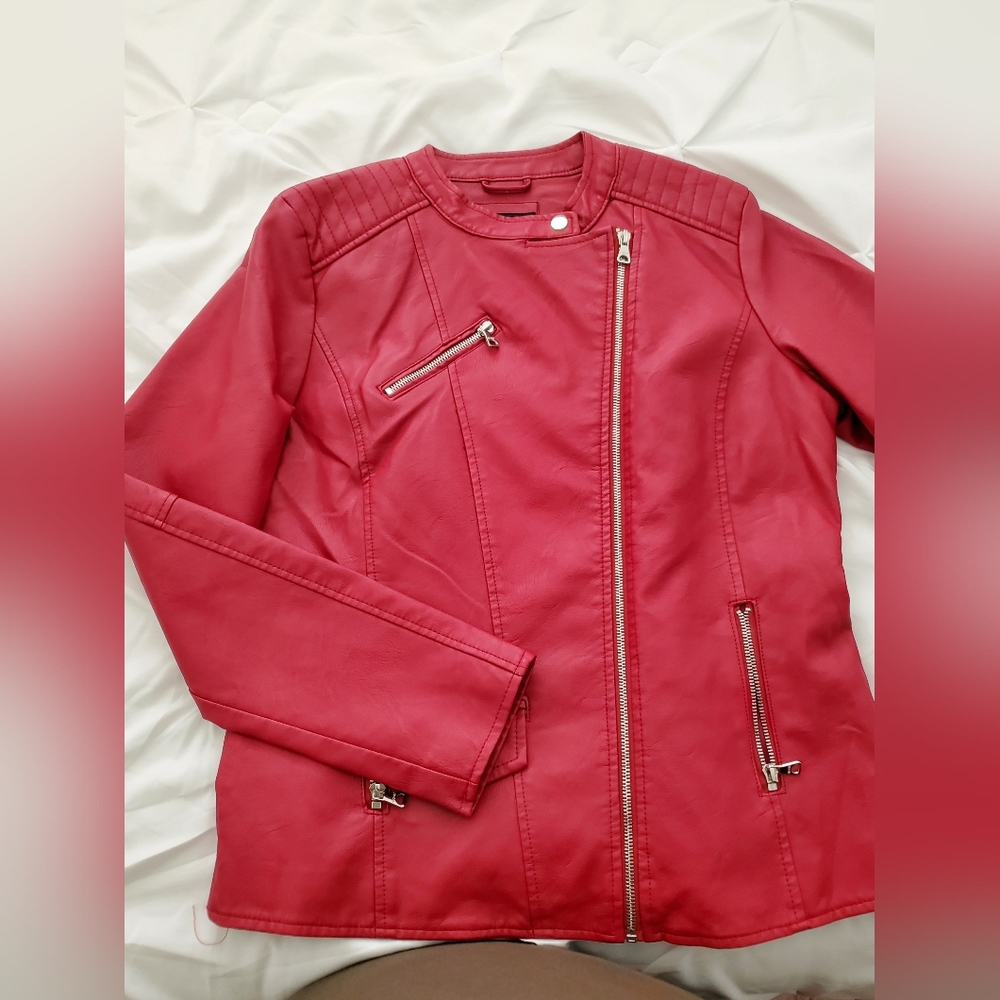 RED LEATHER JACKET